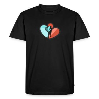 Hôtesse de l’air Compagnie aérienne - T-shirt Premium bio Homme - noir - Devant - Nico (187cm)