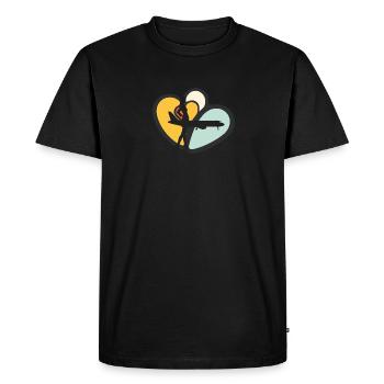 Flight Airline Flight Attendant - Men's Premium Organic T-Shirt - black - Front - Nico (187cm)