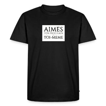 aimes 300 - T-shirt Premium bio Homme - noir - Devant - Nico (187cm)