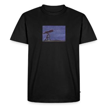 ÉTOILE - T-shirt Premium bio Homme - noir - Devant - Nico (187cm)