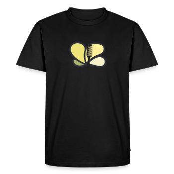 Coupe de cheveux coiffeur - T-shirt Premium bio Homme - noir - Devant - Nico (187cm)