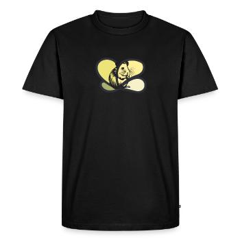 Rongeur souris - T-shirt Premium bio Homme - noir - Devant - Nico (187cm)