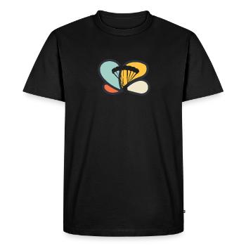 Parachutisme - T-shirt Premium bio Homme - noir - Devant - Nico (187cm)