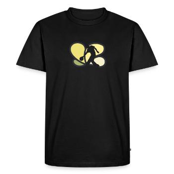 Bowler Strike Pin - Men's Premium Organic T-Shirt - black - Front - Nico (187cm)