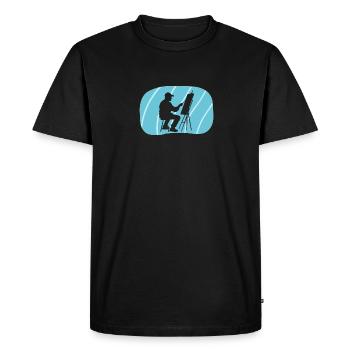 Painting Artist Painting - Men's Premium Organic T-Shirt - black - Front - Nico (187cm)