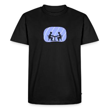 Board games, dice, chess - Men's Premium Organic T-Shirt - black - Front - Nico (187cm)