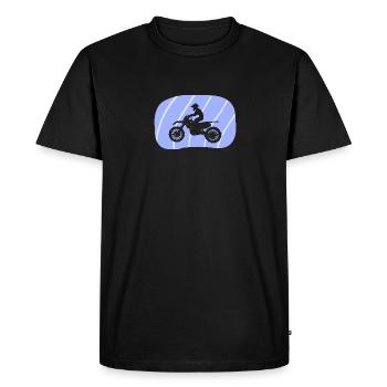 Motocross Stunt Motorcycle - Men's Premium Organic T-Shirt - black - Front - Nico (187cm)