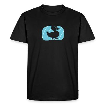 Ducks Duck - Men's Premium Organic T-Shirt - black - Front - Nico (187cm)
