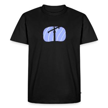 Grue Conduite de grue Chantier de construction - T-shirt Premium bio Homme - noir - Devant - Nico (187cm)