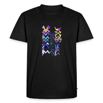 Think outside the box positive thoughts happy - Men's Premium Organic T-Shirt - black - Front - Nico (187cm)