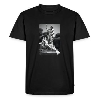 Zeus et Apollon - T-shirt Premium bio Homme - noir - Devant - Nico (187cm)