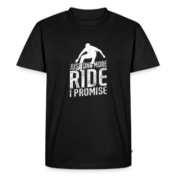 Juste un tour de plus, je promets Skateboard Skate Skat - T-shirt Premium bio Homme - noir - Devant - Nico (187cm)