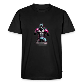 Boxing Gorilla Boxer - Men's Premium Organic T-Shirt - black - Front - Nico (187cm)