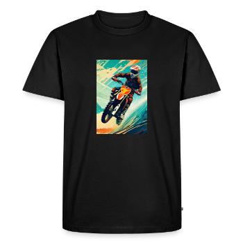 Motocross I - T-shirt Premium bio Homme - noir - Devant - Nico (187cm)