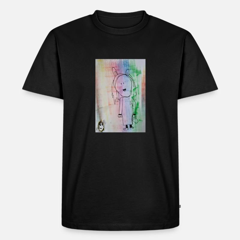 Comic - Männer Premium Bio T-Shirt - Schwarz