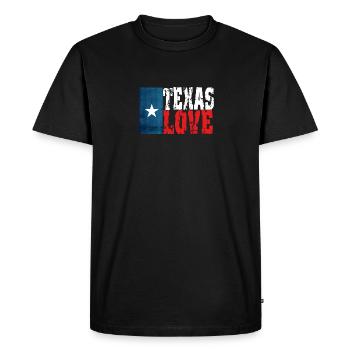 Texas Amour - T-shirt Premium bio Homme - noir - Devant - Nico (187cm)