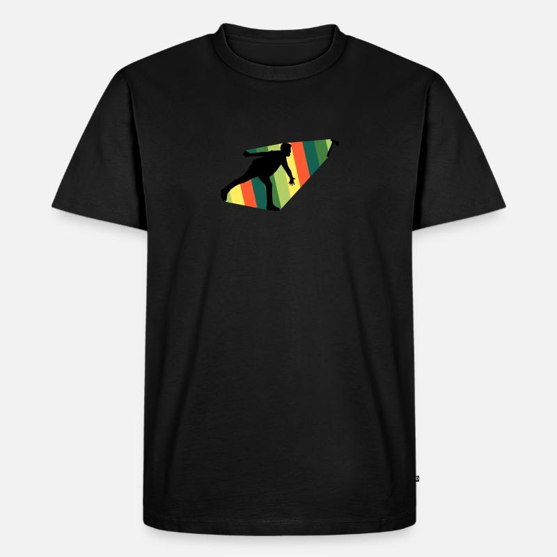 Axtwerfen Axtwerfer - Männer Premium Bio T-Shirt - Schwarz