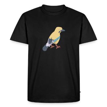 Jay - Men's Premium Organic T-Shirt - black - Front - Nico (187cm)