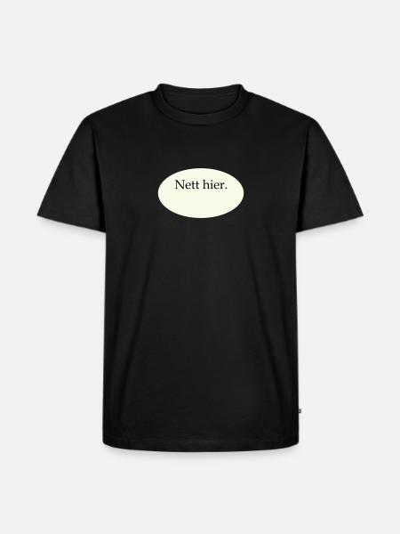 Nice Here Blank Template - Men's Premium Organic T-Shirt - black