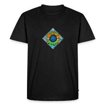 Sunflower - Men's Premium Organic T-Shirt - black - Front - Nico (187cm)