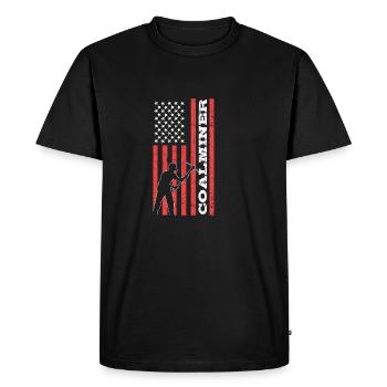 Poison pour travailleurs engagés au charbon - T-shirt Premium bio Homme - noir - Devant - Nico (187cm)