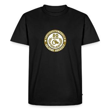 Medal of Honor 50 années d'or de 3C de mariage - T-shirt Premium bio Homme - noir - Devant - Nico (187cm)