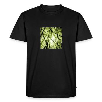 Cable clutter green - Men's Premium Organic T-Shirt - black - Front - Nico (187cm)