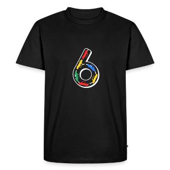 Enfants Anniversaire Numéro 6 ToyCars pour enfants Garçons - T-shirt Premium bio Homme - noir - Devant - Nico (187cm)