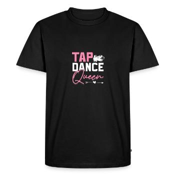 Tap Dance Queen claquettes pour danseurs de claquettes - T-shirt Premium bio Homme - noir - Devant - Nico (187cm)