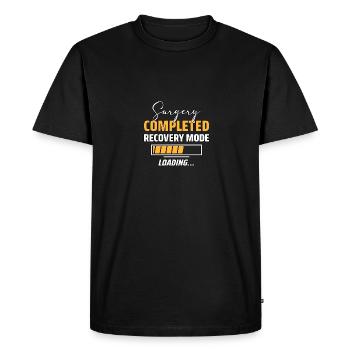 Chirurgie terminée Mode de récupération Chargement de Genesung - T-shirt Premium bio Homme - noir - Devant - Nico (187cm)