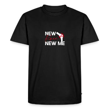 Nouveau genou Nouvelle chirurgie du genou - T-shirt Premium bio Homme - noir - Devant - Nico (187cm)