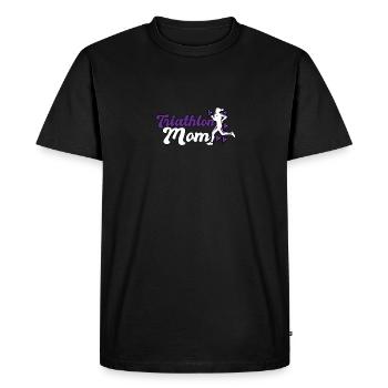Triathlon Mom For Triathletes Women Mother - Men's Premium Organic T-Shirt - black - Front - Nico (187cm)