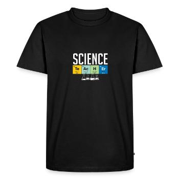 Science Teacher for Teachers - Men's Premium Organic T-Shirt - black - Front - Nico (187cm)