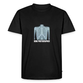 Bone Photographer Radiologie Assistant en radiologie - T-shirt Premium bio Homme - noir - Devant - Nico (187cm)
