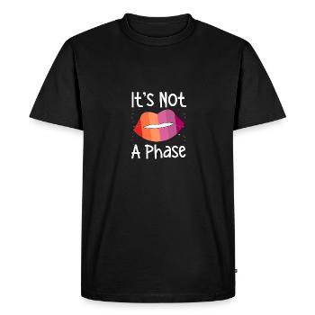 Ce n’est pas une phase de la fierté lesbienne LGBT - T-shirt Premium bio Homme - noir - Devant - Nico (187cm)