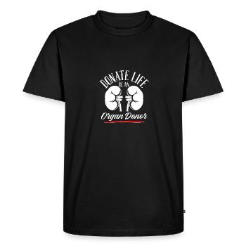 Donate Life Be An Organ Donor Organ Donation - Men's Premium Organic T-Shirt - black - Front - Nico (187cm)