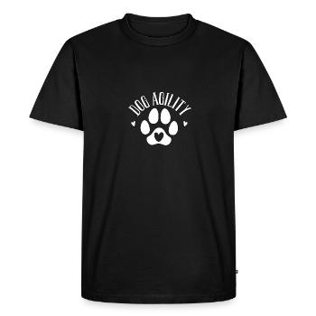 Agilité canine pour les amoureux des chiens Compétiteurs d’agilité - T-shirt Premium bio Homme - noir - Devant - Nico (187cm)