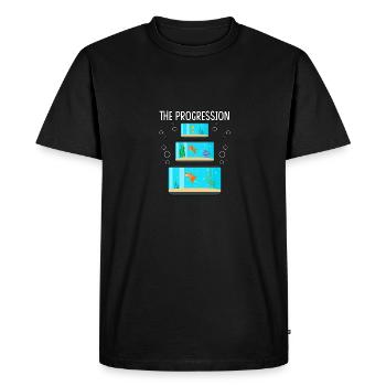 Aquarium The Progression Aquarist Fish Tank - Men's Premium Organic T-Shirt - black - Front - Nico (187cm)