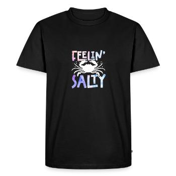 Se sentir salé pour les fruits de mer du Maryland Cancer - T-shirt Premium bio Homme - noir - Devant - Nico (187cm)
