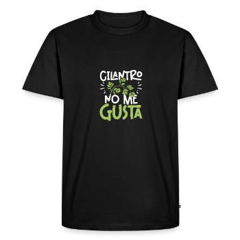 Coriandre no me gusta aversion pour la coriandre - T-shirt Premium bio Homme - noir - Devant - Nico (187cm)