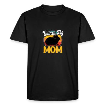 Maman cochon d’Inde pour les propriétaires de cochons d’Inde - T-shirt Premium bio Homme - noir - Devant - Nico (187cm)