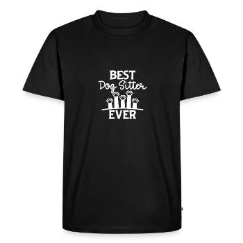 Meilleur dog sitter de tous les temps pour les pet sitters - T-shirt Premium bio Homme - noir - Devant - Nico (187cm)