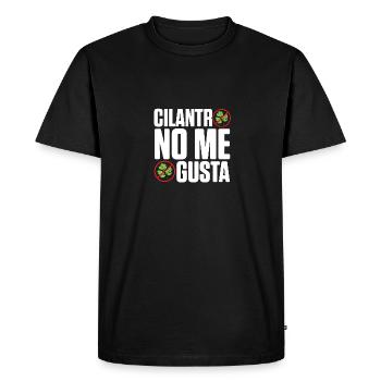 Coriandre no me gusta aversion pour la coriandre - T-shirt Premium bio Homme - noir - Devant - Nico (187cm)