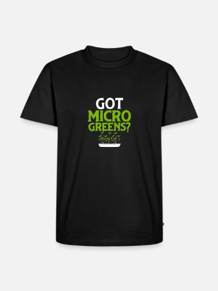 Got Microgreens Gardening Microgreen - Men's Premium Organic T-Shirt - black