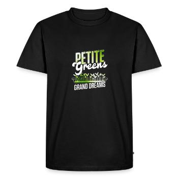Petite Greens Grand Dreams Jardinage Micro-pousses - T-shirt Premium bio Homme - noir - Devant - Nico (187cm)