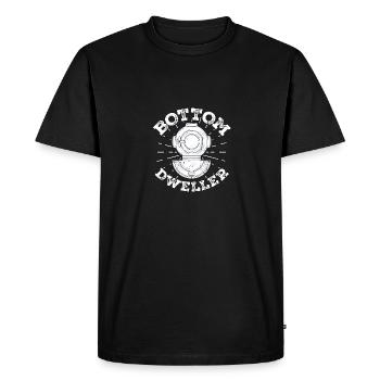 Bottom Dweller Plongeur professionnel Plongée profonde - T-shirt Premium bio Homme - noir - Devant - Nico (187cm)