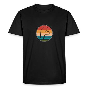 Corde à sauter corde à sauter - T-shirt Premium bio Homme - noir - Devant - Nico (187cm)