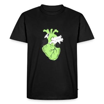 Agender Heart Agender Fierté - T-shirt Premium bio Homme - noir - Devant - Nico (187cm)