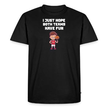 Basketball Gift Idea Streetball T-Shirt - T-shirt Premium bio Homme - noir - Devant - Nico (187cm)