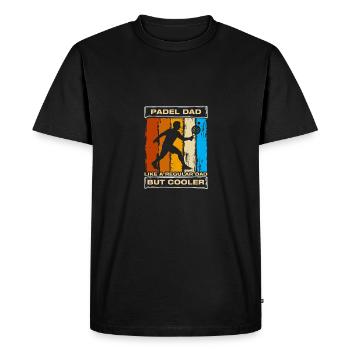 Padel Dad Joueur de padel drôle - T-shirt Premium bio Homme - noir - Devant - Nico (187cm)